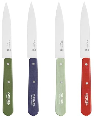 Opinel - Set mit 4 Gemüsemessern in Landschaftsfarbe N112. OPINEL