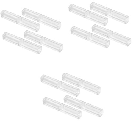 Tofficu 3 Sätze Transparentes Federmäppchen Bulk-Stift-etui Versiegelung Behälter Die Spende Aufbewahrungsbox Für Stifte Bleistiftboxen Leerer Federmäppchen Plastik 4 Stück * 3