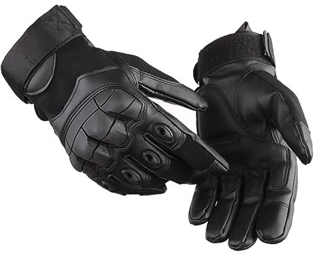 NIYANGLE Outdoor Winddichte Touchscreen-Handschuhe Für Herren Warm rutschfest Fahren Radfahren Motorradfahren Und Camping Schwarz