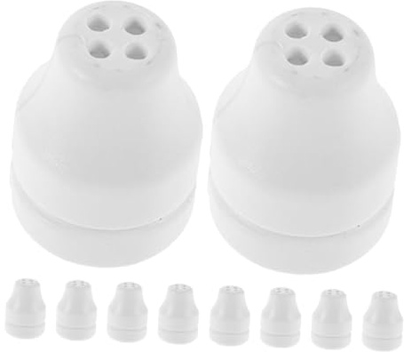 SWOOMEY 10 Piezas Tiradores Cordón Persiana Blanco con Cuatro Accesorios para Estores y Persianas Fácil Instalación para Bajar Cuerdas Cortinas y Estores de Hogar