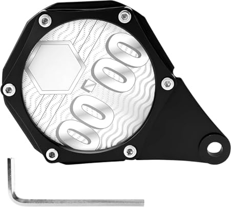 Nicear Supporto per targa in lega di alluminio per moto - Impermeabile, con chiave a brugola, adatto per scooter (nero)