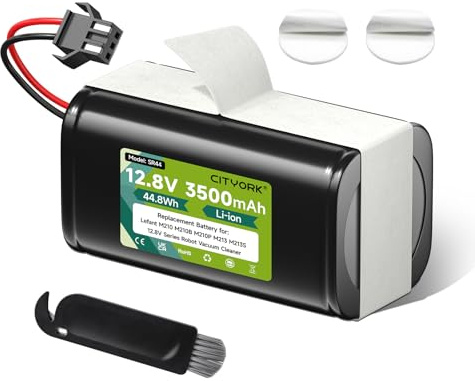 CITYORK 12,8V/3500mAh Batteria per 12,8V Lefant M210 M210B M210P M213 M213S, per 12,8V Lefant M1, per OKP Life K2 Robot Vacuum di Ricambio Batteria(non compatibile con Lefant 14,4V M210/M213/M1 Serie)