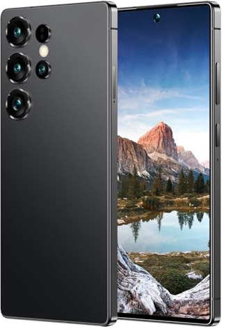 COTSRGT S25 Ultra Mobile Phones, Android 14 Phone (Globle Version), 16GB RAM 1TB ROM, Cheap Android Phone, 7.3 Inch, 7800mAh Dual SIM Unlocked, 108MP Main Camera, 5G/4G, FaceID/GPS,Black-7.3 Inch
