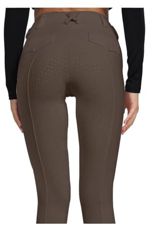 RUWLFE Ridbyxor för kvinnor, silikonleggings för ridning, damkläder