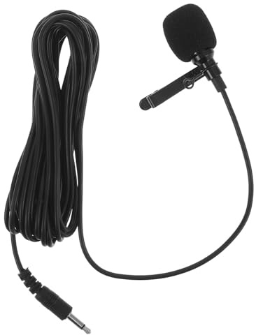 BAZEITFLOW Saxophone Microphone Clip Condenser Lavalier Mic for Brass Tenor Alto Soprano Sax Instrument Recording Mic System
