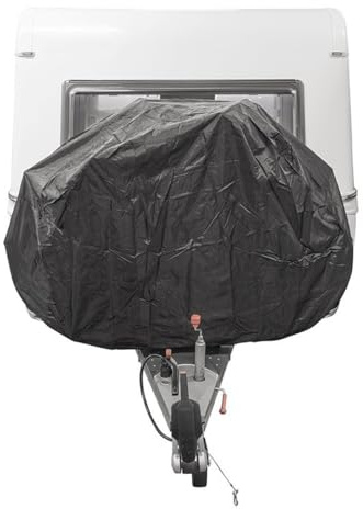 Multibros Housse de protection XL pour 2 vélos - Housse de protection de qualité supérieure pour caravane et camping-car - Garage à vélo en nylon résistant aux intempéries avec cordon de serrage et