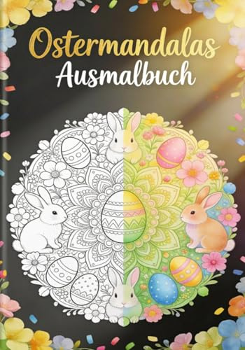 Ostermandalas Ausmalbuch: Mandala Ostermotive