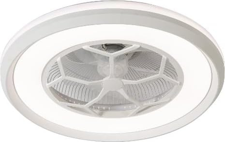 Perenz 7135 B IR - Ventilatore da Soffitto con Telecomando con Luce Pale Interne Diametro 50 cm Bianco