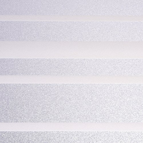 Venilia Fensterfolie statisch Vitrostatic Streifen Sichtschutz Folie, PVC, ohne Phthalate, transparent, 45cm x 1,5m, 200µm (Stärke: 0,2mm), Righe