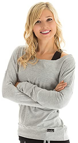 WINSHAPE Damen Freizeit Sport Dance Fitness Ws2 Longsleeve, Grey-melange, S EU