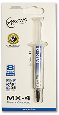 Bucom Arctic Wärmeleitpaste MX-4 Thermal Paste Compound 4g für Prozessor CPU GPU Kühler (1,74 € / g)