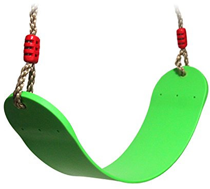 EXTSUD Schaukel Outdoor, Elastischer Kinderschaukel Eva weichen Bord U-Schaukel Brettschaukel Schaukelsitz Schaukelbrett Garten Spielzeug Kinder, Grün
