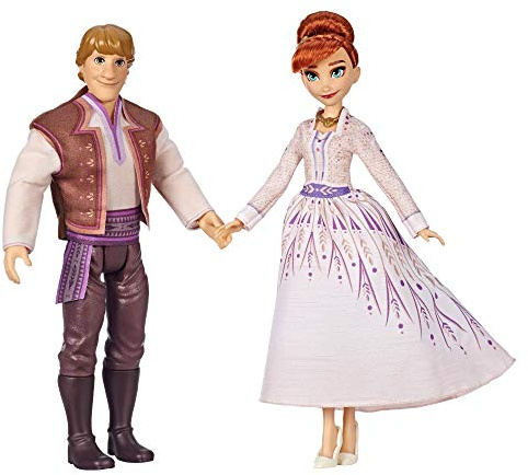Disney Die Eiskönigin Anna und Kristoff Modepuppen 2er-Pack, Outfits aus dem Film Die Eiskönigin 2
