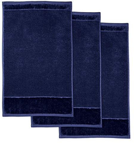 Möve Bamboo Luxe 3er Set Gästetuch 30 x 50 cm aus 60% Baumwolle / 40% Viskose aus Bambus-Zellstoff, deep sea