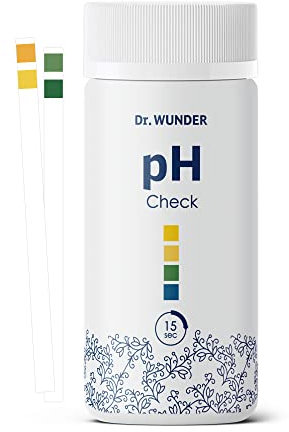 Dr. Wunder® pH-Check: 100 hochwertige Teststreifen | bestens geeignet für die genaue pH-Messung im Urin & Speichel | ideal zur Säure-Basen-Kontrolle | exaktes Ergebnis in nur 15 Sekunden