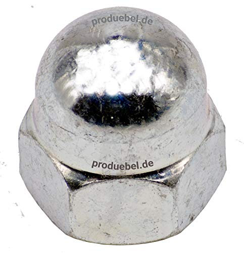 DIN 1587 Sechskant-Hutmutter Stahl verzinkt M8 * 100 Stück