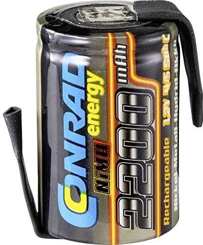 Modellbau-Akku-Einzelzelle NiMH 4/5 Sub-C 1.2V 2200 mAh mit Loetfahne