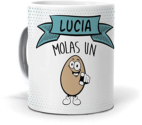 mundohuevo Taza Lucia molas un Huevo. Cerámica AAA - 350 ml.
