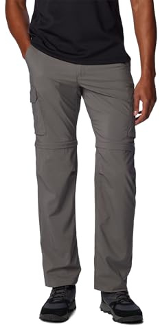 Columbia Men's Silver Ridge Utility Convertible Pant, Hiking Convertible Trousers, City Grey, 34 Waist x 34 Length