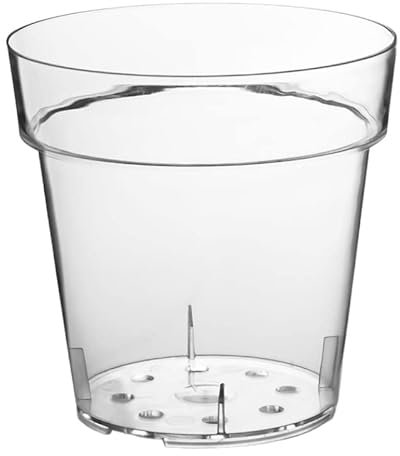 Generico VASO per ORCHIDEE tondo TRASPARENTE KRISS orchidea Ø 17 cm VECA BLIM AMDGarden