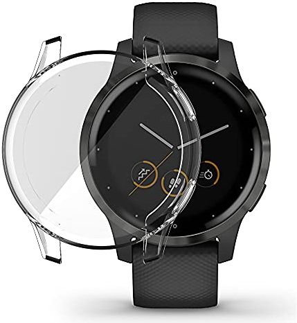 INF Klockfodral för Garmin Vivoactive 4S 40mm smart klocka skal TPU Transparent