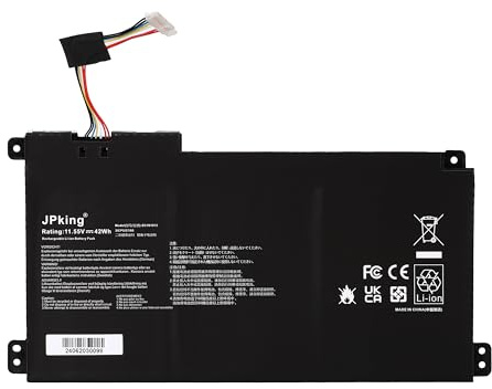 JPking B31N1912 Laptop Battery for ASUS Vivobook 14 E410MA L410MA E410KA E510KA E510MA R429MA Series Laptop 0B200-03680000 0B200-03680200 L410MA L510MA F410MA F41 4MA 4MA R522MA E410KA-EK037WS