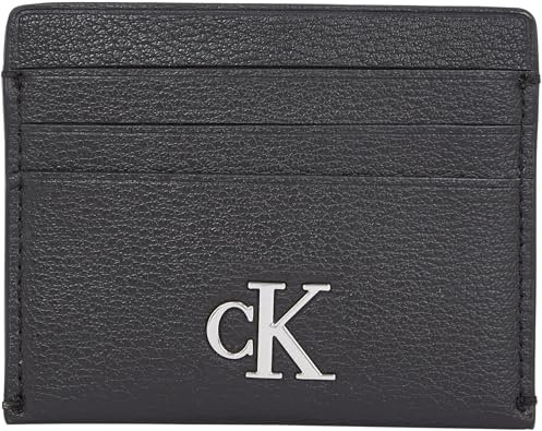 Calvin Klein Porte-Carte Femme Minimal Monogram Cardcase Petit, Noir (Na Black), Taille Unique