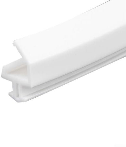 HEIBTENY Bande d'étanchéité en caoutchouc pour porte et fenêtre - 10 m - Isolation acoustique - Coupe-vent - Pour portes et fenêtres en verre - Garde l'intérieur au chaud en hiver (blanc)