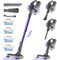 Authmic Akku Staubsauger, Staubsauger Kabellos,40000Pa/50 Min/450W,Kabelloser Staubsauger mit 1,6 Staubbehälter,Anti Tangle Bürste,Akkusauger Staubsauger für Teppich,Hartboden,Tierhaare
