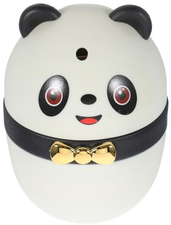 MOLUCKFU Panda Zahnstocherhalter Kasten für Schreibtisch Weiß Pp | Kartoon Design, Kompakte Aufbewahrung mit Hoher Kapazität, Passend für Küche und Tisch