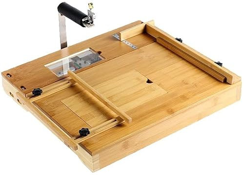 KUOYTT Taglierina per Sapone Professionale, Macchina per Tagliare Il Sapone con Contenitore Nascosto, Lunghezza Massima di Taglio 37 cm, per Sapone Fatto a Mano, Pane, Formaggio, Burro