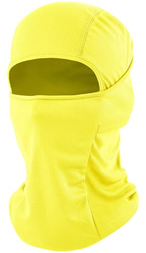 Fuinloth Balaclava Motor Vindtät UV Kylning Unisex Gul