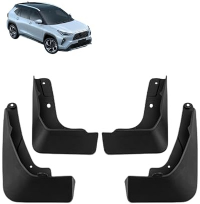 ZDDYUU Set Paraspruzzi Auto per Toyota Yaris Cross Non GR 2023-2025, Set Completo Anteriore e Posteriore Antispruzzo Impermeabile Protezione da Acqua