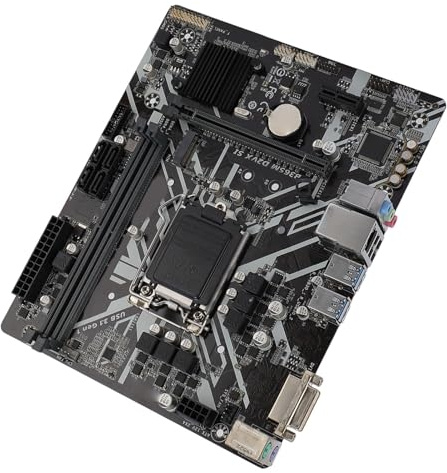 Tosuny B365M D2VX SI Motherboard, M ATX DDR4 Desktop Computer Mainboard mit DVI Ausgang und ALC887 7.1 Kanal Sound für Core I9 I7 I5 I3 Pentium Celeron LGA 1151 Sockel