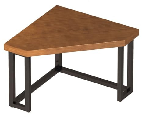 ZZlei2yu-12 Sitz-Steh-Schreibtisch Eckschreibtisch, dreieckiger Schreibtisch aus Massivholz, kompakter Laptoptisch, Arbeitsstation for kleine Räume Arbeitsschreibtisch(L)