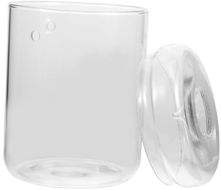 GARIOUANS Transparentes Glas Terrarium mit Deckel Handliches DIY Pflanzgefäß für Moos und Sphagnum Stilvolle Mini Landschaftsvase für Wohnzimmer Balkon und Büro Platzsparend und Leicht zu