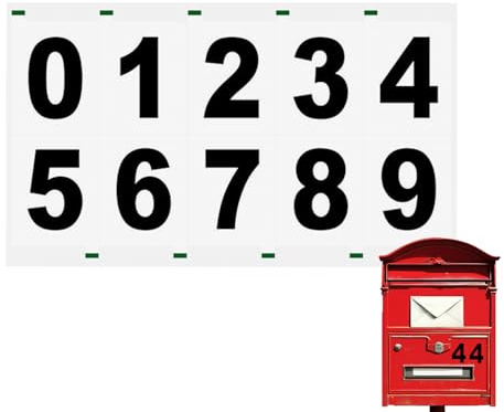 Adhesive Mailbox Numbers Reflective Waterproof Adhesive Address Display