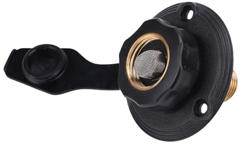 Entrée d'eau en Laiton pour Camping-Car, avec Clapet Anti-Retour, Filtre pour Camping-Car, Bateaux, Yachts, Remorques – Kit de Mise à Niveau de Connexion d'eau Potable Sûre