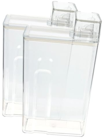 ibasenice Transparente Waschmittel Aufbewahrungsbox Praktischer Mehrzweck Behälter aus Pet 2 Stück mit Großem Fassungsvermögen für Wäscheaufbewahrung zu Hause
