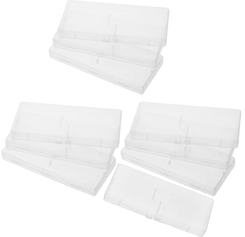 BAZEITFLOW 12 St Interdentalborsteförvaringsfodral För Tandborstar Resebehållare För Interdentalborstar Plasthållare Resetandborstefodral Med Lock Transparent
