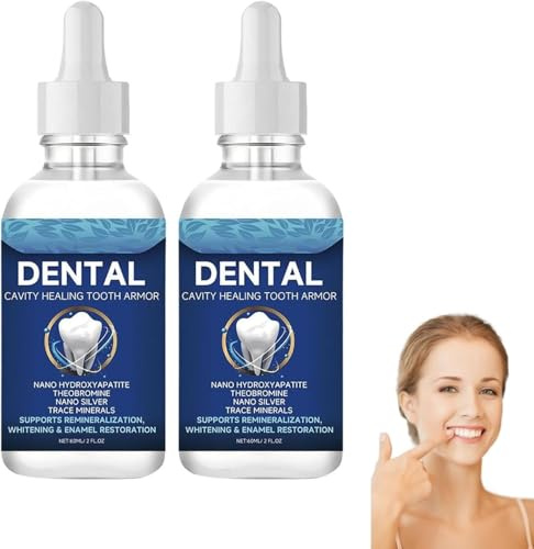 Dentite Cavity Healing Tooth Armor Liquid Repair Kit, Dentite Tooth Armor Armour, Dental Cavity Healing Tooth Armor, Enamel Repair, Daily Tooth Care, Helps Keep Gum Healthy (2PCS)