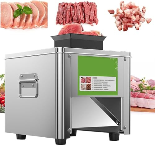 Affettatrice Per Carne Fresca 850W - Elettrica Professionale, 310 Giri/min, Acciaio Inox, 150kg/h, Perfetta Per Affettare Prosciutto, Salumi E Verdure In Cucina(7mm)