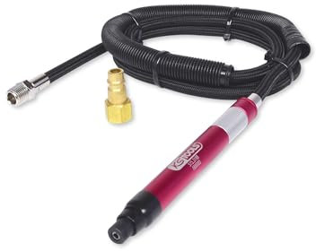 KS Tools Stiftschleifer Druckluft 515.3198 70.000 U/min I Druckluftschleifer mit stufenloser Geschwindigkeitsregulierung I Aluminium-Gehäuse