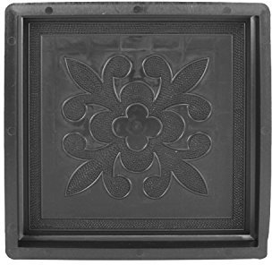 @tec Betonform Schalungsform Gießform Polypropylen (Kunststoff) - Gehwegplatte/Terrassenplatte französische Lilie Orient - 30 x 30 x 3 cm