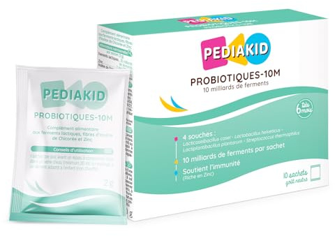 PEDIAKID Probiotiques-10M - Rééquilibre la Flore intestinale 10 sachets