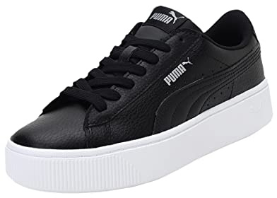 PUMA Vikky staplade L Sneaker för kvinnor, Svart - Svart Puma svart Puma - 37 EU