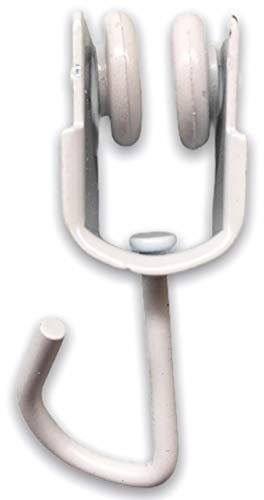 Teletoldo – Pack de 5 Poleas Correderas blancas para Perfil de Riel ● Recambio Profesional para cortina corredera ● Rulinas de Alta Resistencia – Instalación Fácil