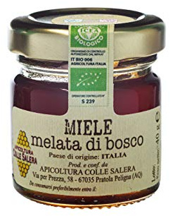 Miele biologico di Melata di Bosco - Italiano non Pastorizzato | Apicoltura Colle Salera (40 gr)