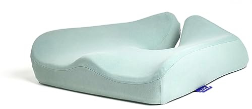 Cushion Lab patenterad sittdyna för tryckavlastning under långa timmar sitter på kontor/hemstol, bil, rullstol - extra tätt minnesskum för