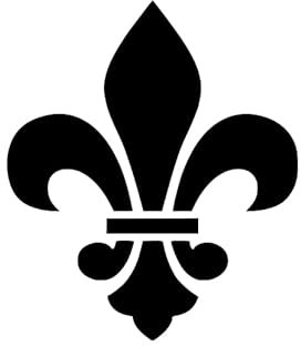 Heraldische Lilie Aufkleber Fleur de Lis Lille Emblem Wappen Frankreich 14x12cm in 21 Farben